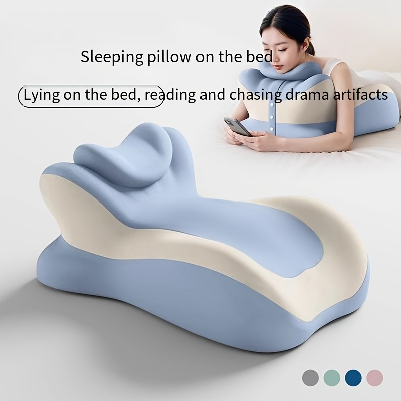 Bed Stomach-Sleep Pillow - Multi-functional Prone Position Pillow for Stomach Sleeping, Phone Use, Reading, Couples Fun Play, Intimacy Aid for Couples, Bed Hip โ image 2