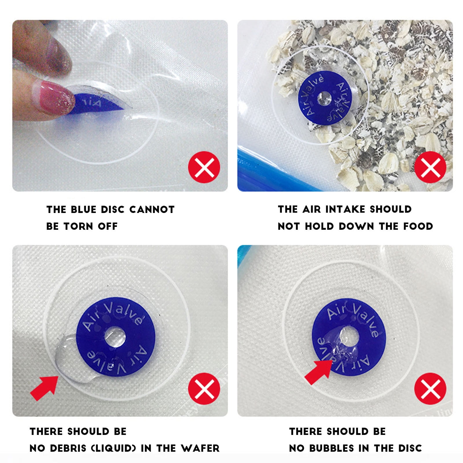 10 Pieces Reusable Vacuum Food Storage Bags with Double Zip Seal, BPA Free Space Saving Bags for Food, 30 x 34 cm, Clear โ image 5