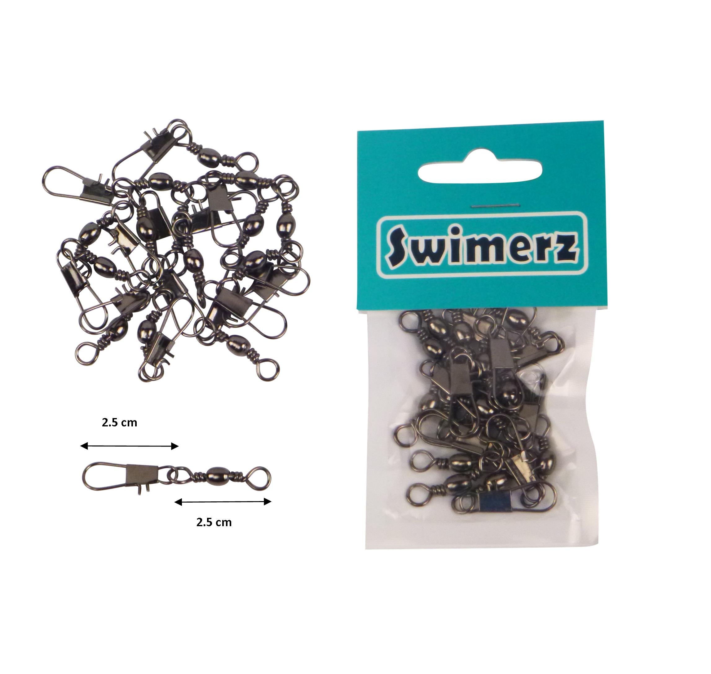 Swimerz Barrel Swivel w Interlock Snap, Size 3, 15 pack — image 2