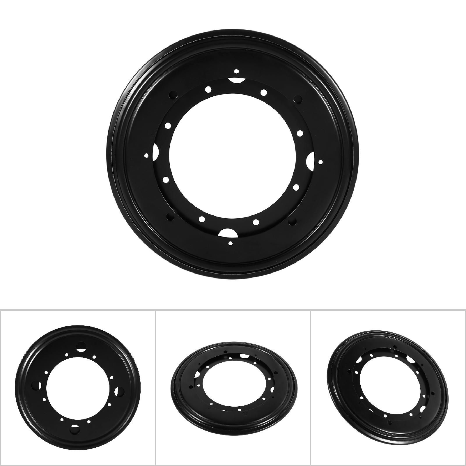 Heavy Duty Round Galvanized Lazy Susan Turntable Bearing Rotating Swivel Plate (9" Black) — image 5