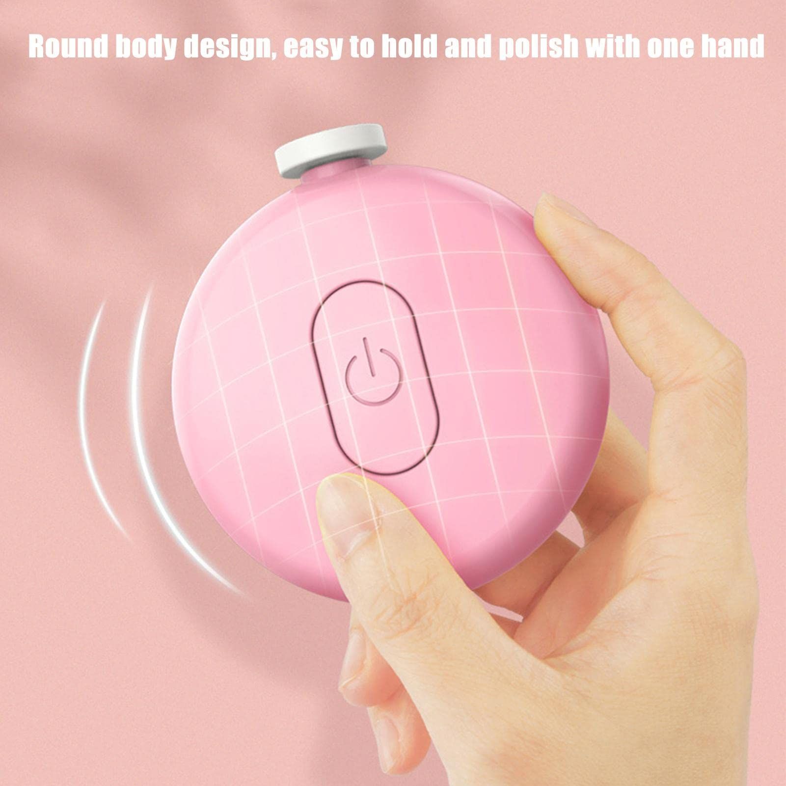 Electric Nail File, Kid's Nail File Silent Grinding Nail Filer Electric Baby Nail Care Trimmer, Automatic Nail Grinder — image 2