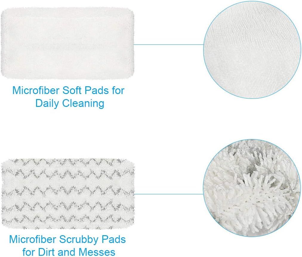 4 Pack Steam Mop Pads or Bissell Symphony 1252 1606670 1543 1652 1132 1530 11326 Vacuum and Steam Mop, Bissell 2747A Replacement Pads, Bissel Symphony Pet Mop — image 2