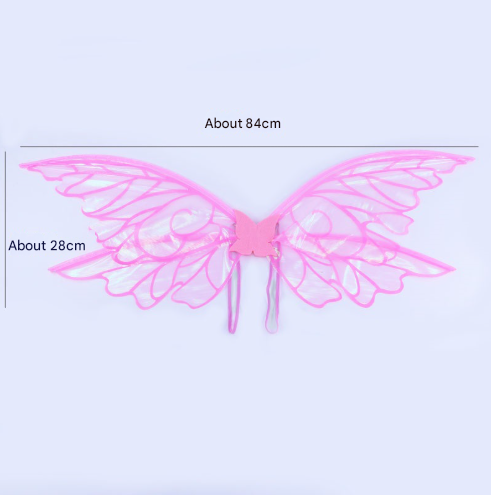 Green Enchanting Iridescent Fairy Wings - Sparkle Butterfly Elf Wings for Costume Parties, Cosplay & Dress-Up Fun โ image 4
