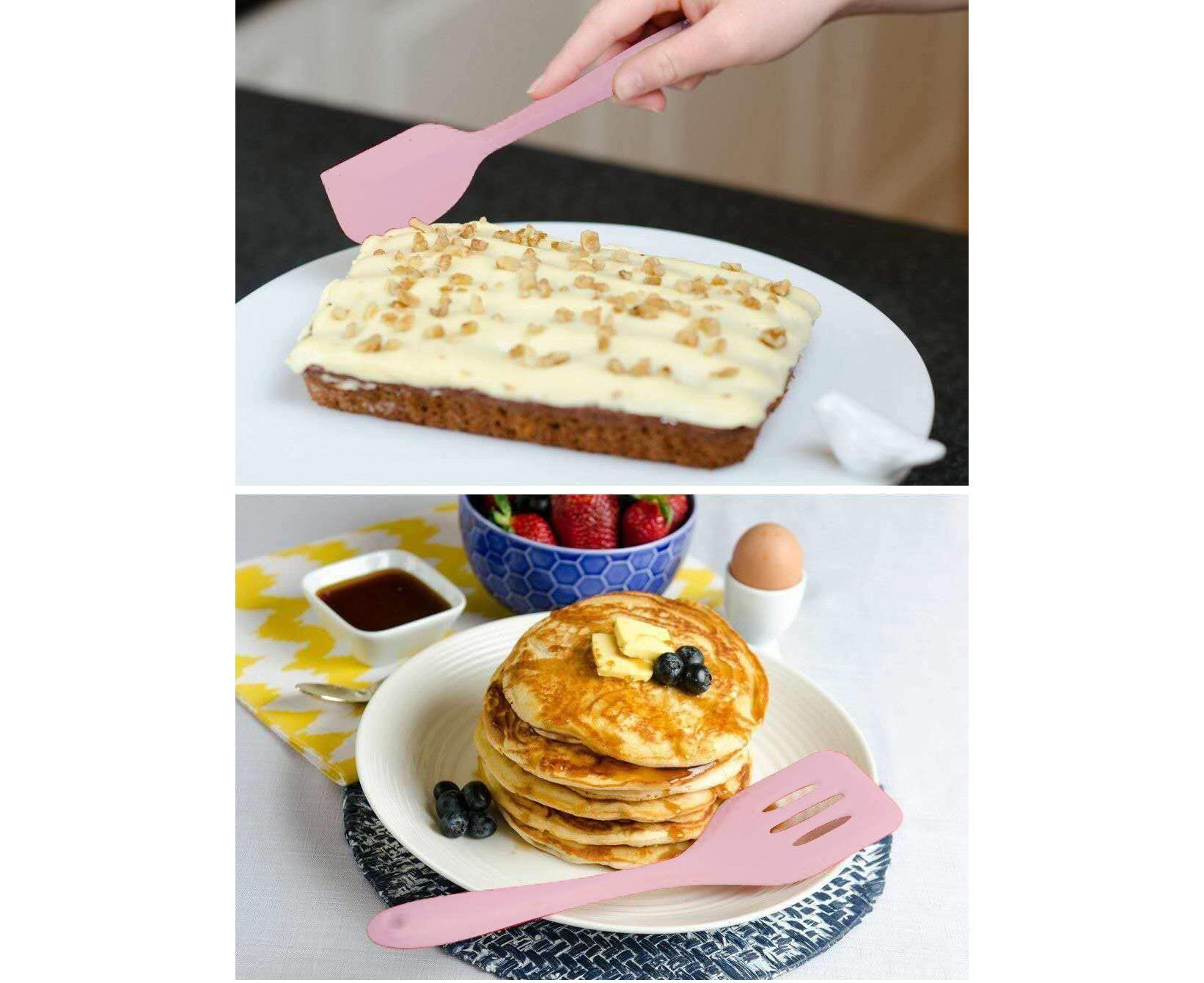 Silicone Baking Utensils Set - Heat-Resistant - Pink โ image 5