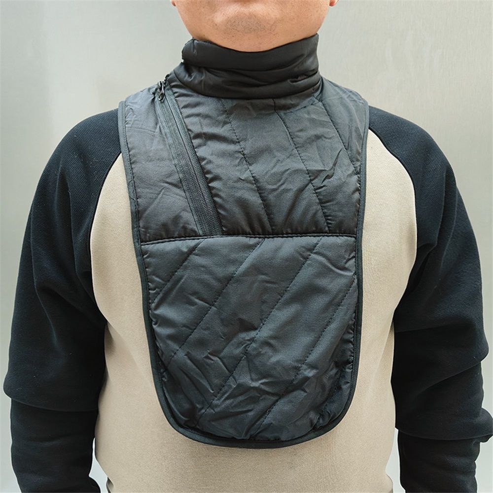 Waterproof Neck Warmer Motorcycle Winter Thermal Neck Scarf Face Mask Windproof Cycling Balaclava for Men and Women(Black)L — image 2