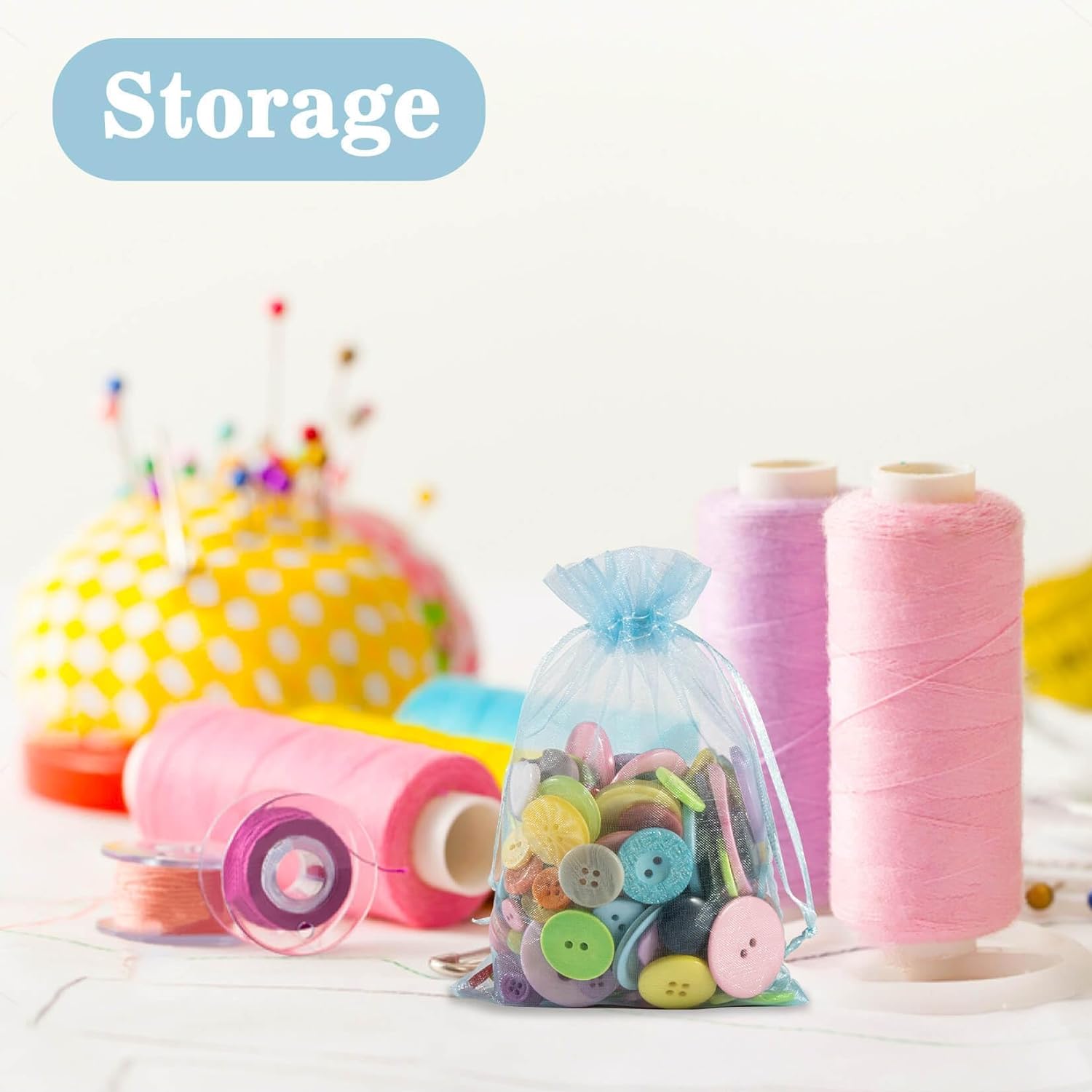120PCS Organza Bags 4''x6'' - Muticolor Small Sachet Jewelry Gift Favor Bags Drawstring Mesh Bags Gifts Valentines Wedding Eid Mubarak Halloween Eve Christmas — image 4