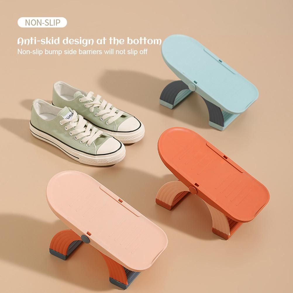5pcs/set Adjustable Shoe Organizer Double Layer Shoe Stacker Space Saving Home Shoe Rack Holder โ image 4