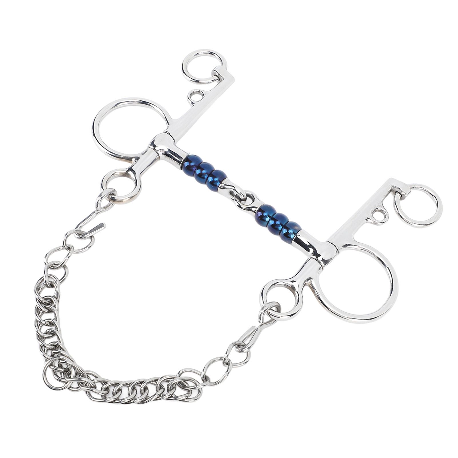 Horse Mouth Bit 125mm Stainless Steel Horse Snaffle Bit for Training Equestrian Equipment Racing Accessory — image 3