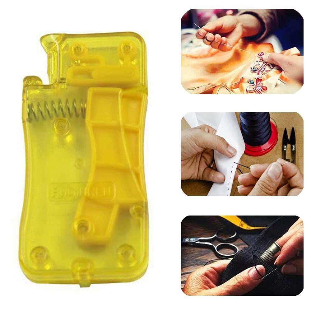 Crafting Tools,Easy to use Plastic Crafting Hand Sewing Home Supplies Assistance Needle Threader Automatic Threader — image 5