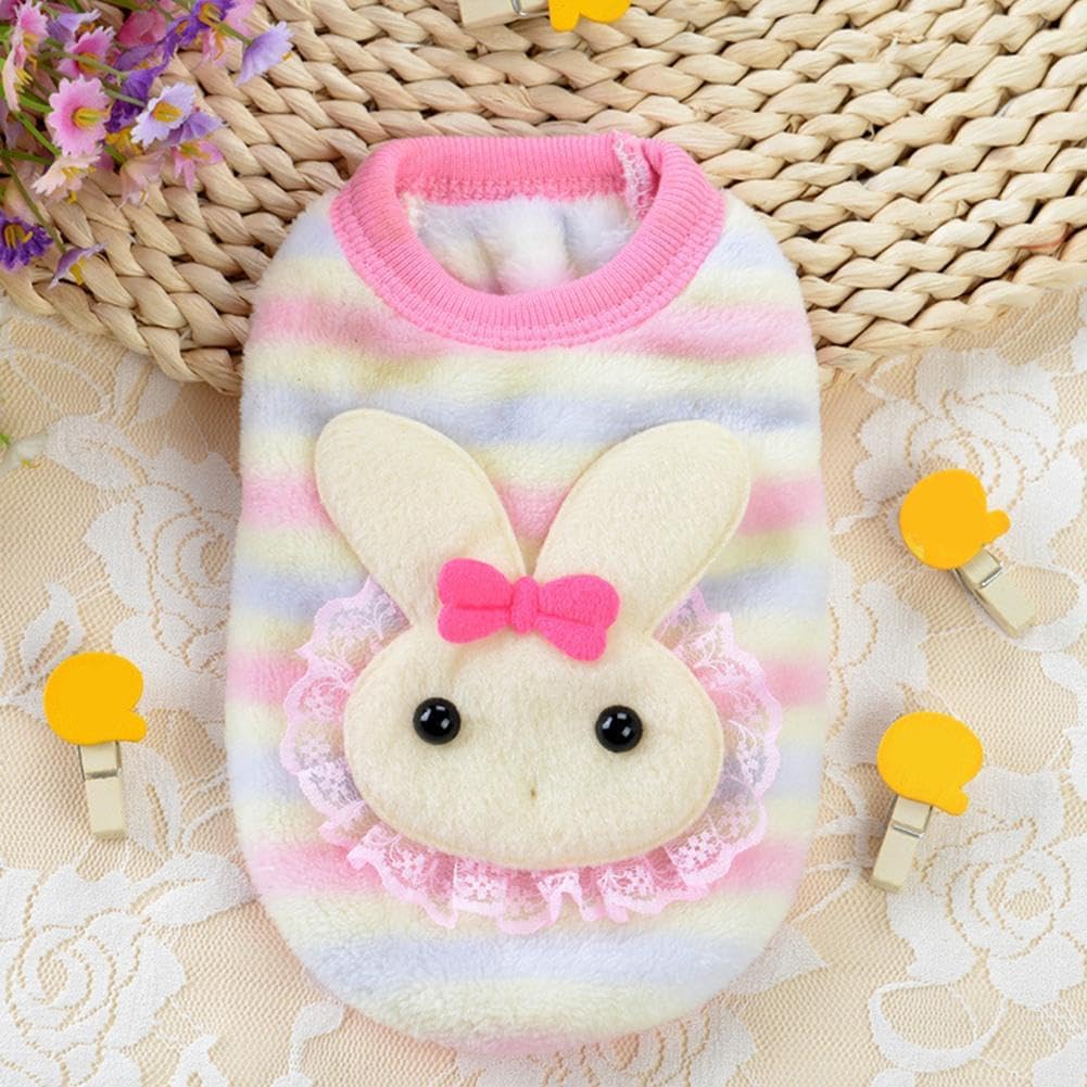 Dog Sweaters for Small Dogs Girl,Warm Soft Fleece Extra Small Dog Sweaters,Teacup Dog Clothes,Cute Sweater Pet Clothes for Kitten, Rabbits, Guinea Pig (C XXXS) — image 6