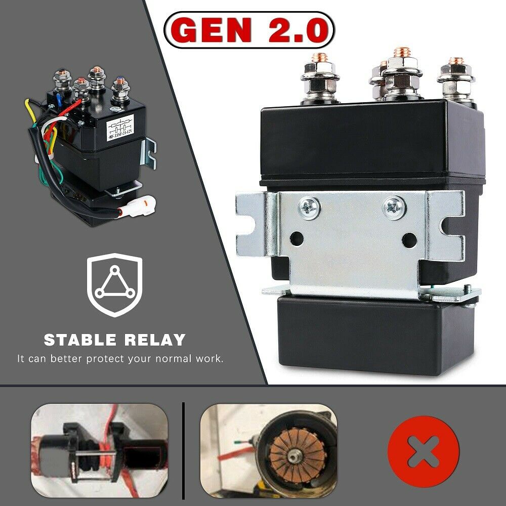 X-BULL Electric Winch 4500LBS/2041KG Steel Cable Wireless Remote Boat ATV 4WD โ image 4