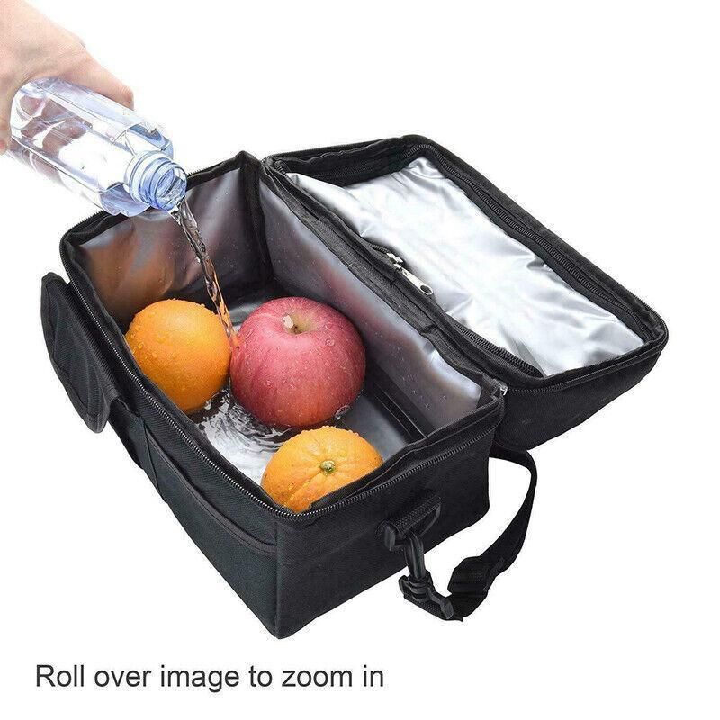 Insulated Lunch Bag Box Tote Cooler For Women Men Hot Cold Food Thermal - Wine Red โ image 6