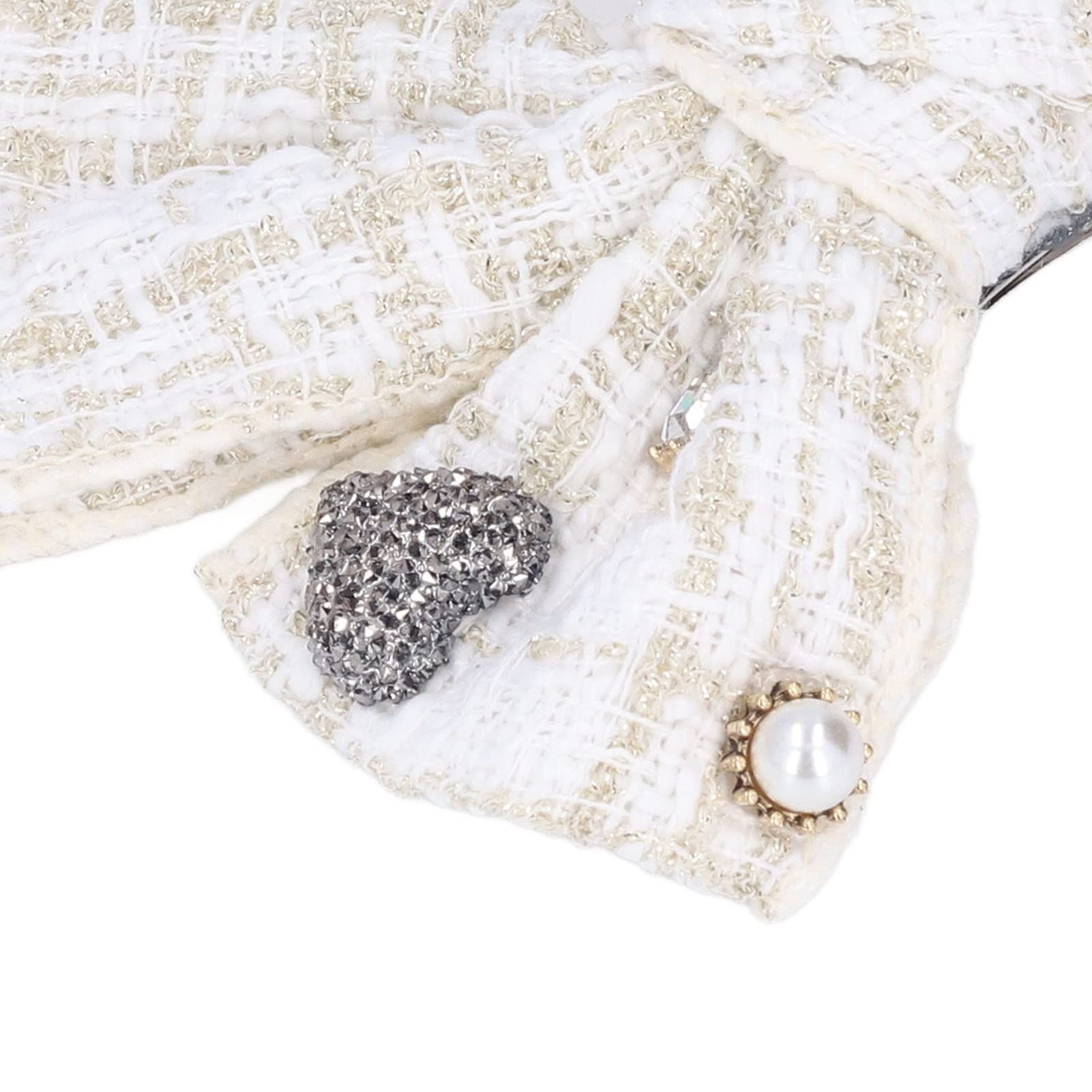 Bow cloth bow hair clip temperament rhinestone top spring clip hair accessories for girls' hair styling โ image 4