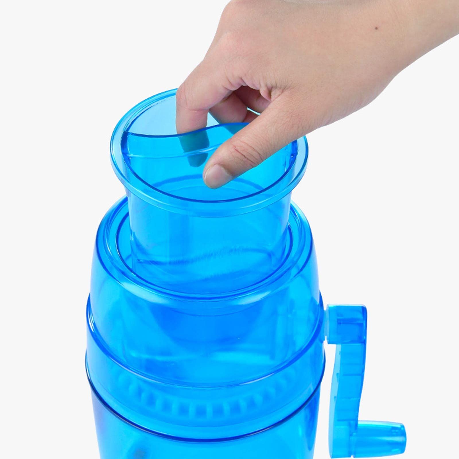 Manual Household Small Ice Sander Mini Hail Blasting Ice Hand Ice Mein Ice Machine With Stainless Steel Blade — image 3