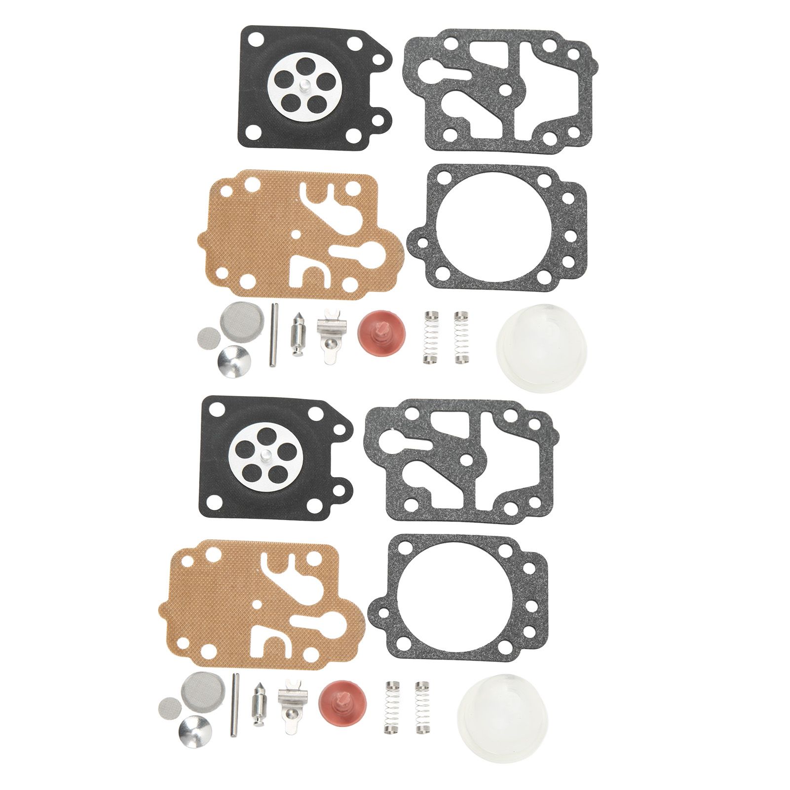 2 Sets Carburetor Diaphragm and Gasket Paper Iron Rubber Carburetor Repair Kit for Walbro 40 5 Chain Saw โ image 2