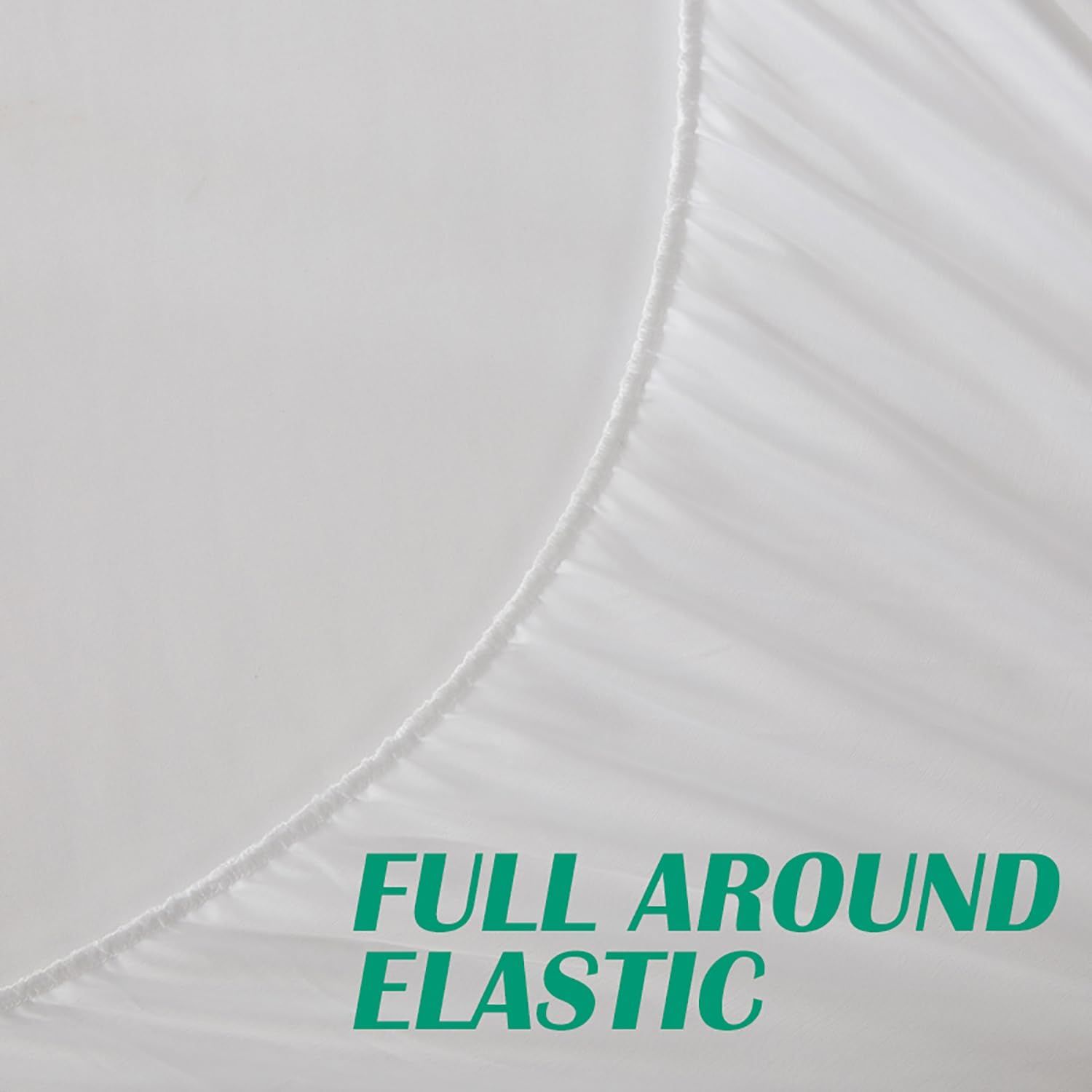 Bamboo Mattress Protector,Breathable Waterproof Mattress Cover,3D Air Fabric Cooling Bed Pad Cover, Deep Pocket 40cm(Super King,Green) โ image 5