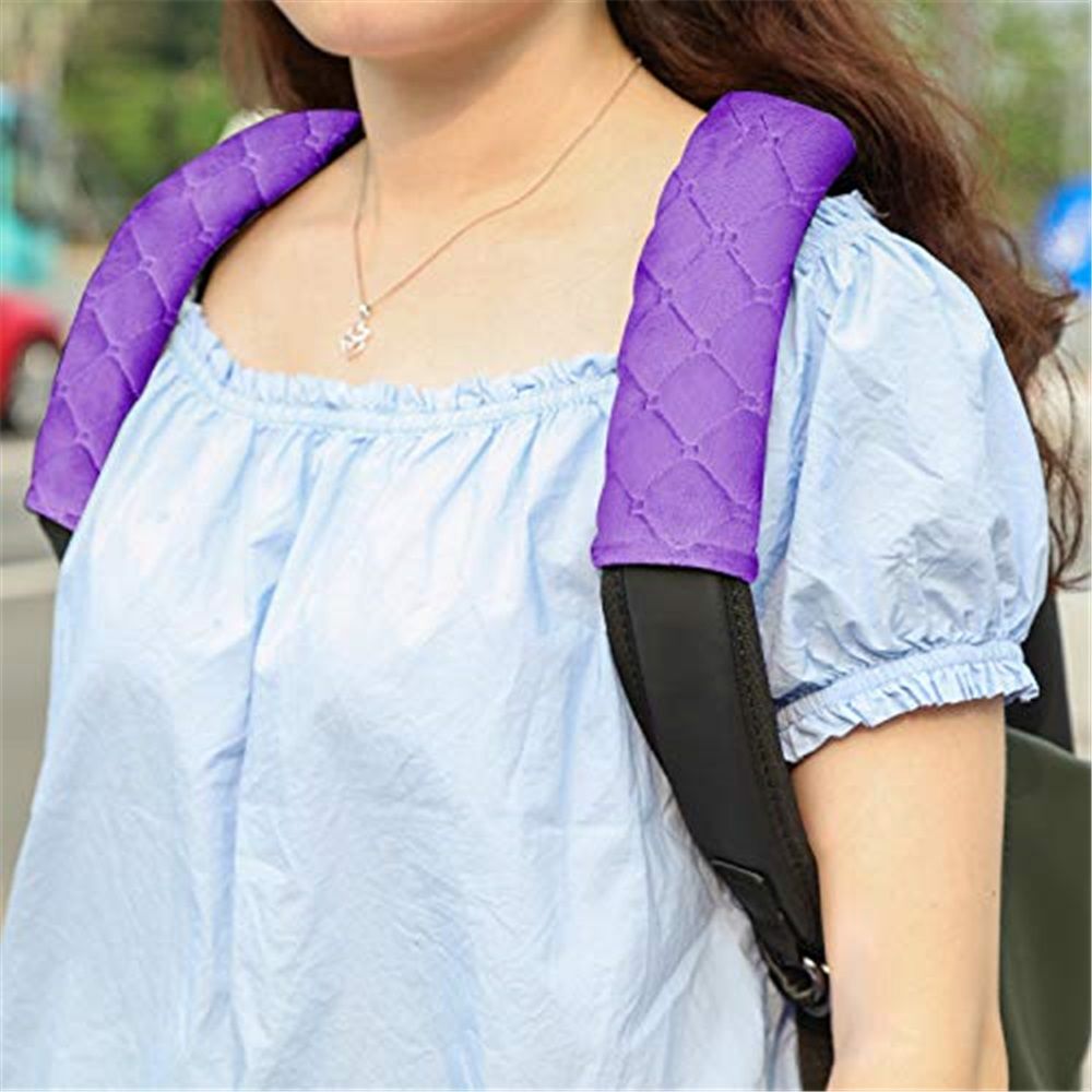 Car Seat Belt Pads Cover, 4 Pack Seat Belt Shoulder Strap Covers Protector to Release Stress to Your Neck and Shoulder for a Safety Driving (Purple) โ image 3
