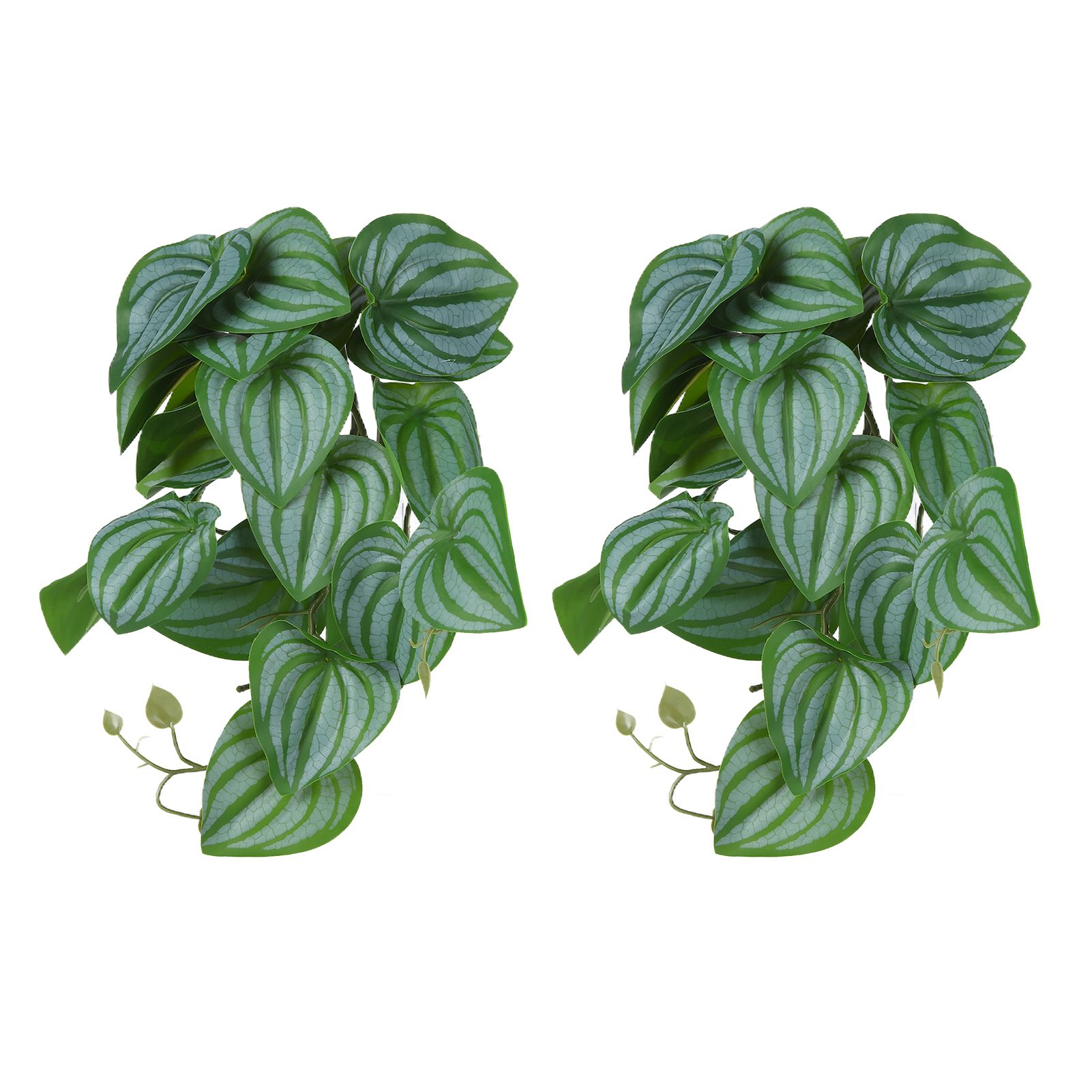2PCS Artificial Water Plant Simulation Vine Lifelike Plastic Leaves Decoration with Suction Cup for Fish TankWatermelon Leaves — image 6