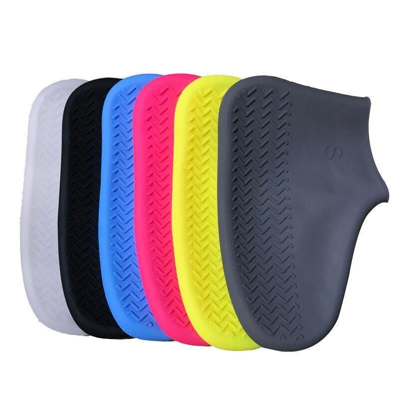 Shoe Cover Waterproof Silicone Non Slip Rain Water Rubber Foot Boot Overshoe S - Red โ image 3