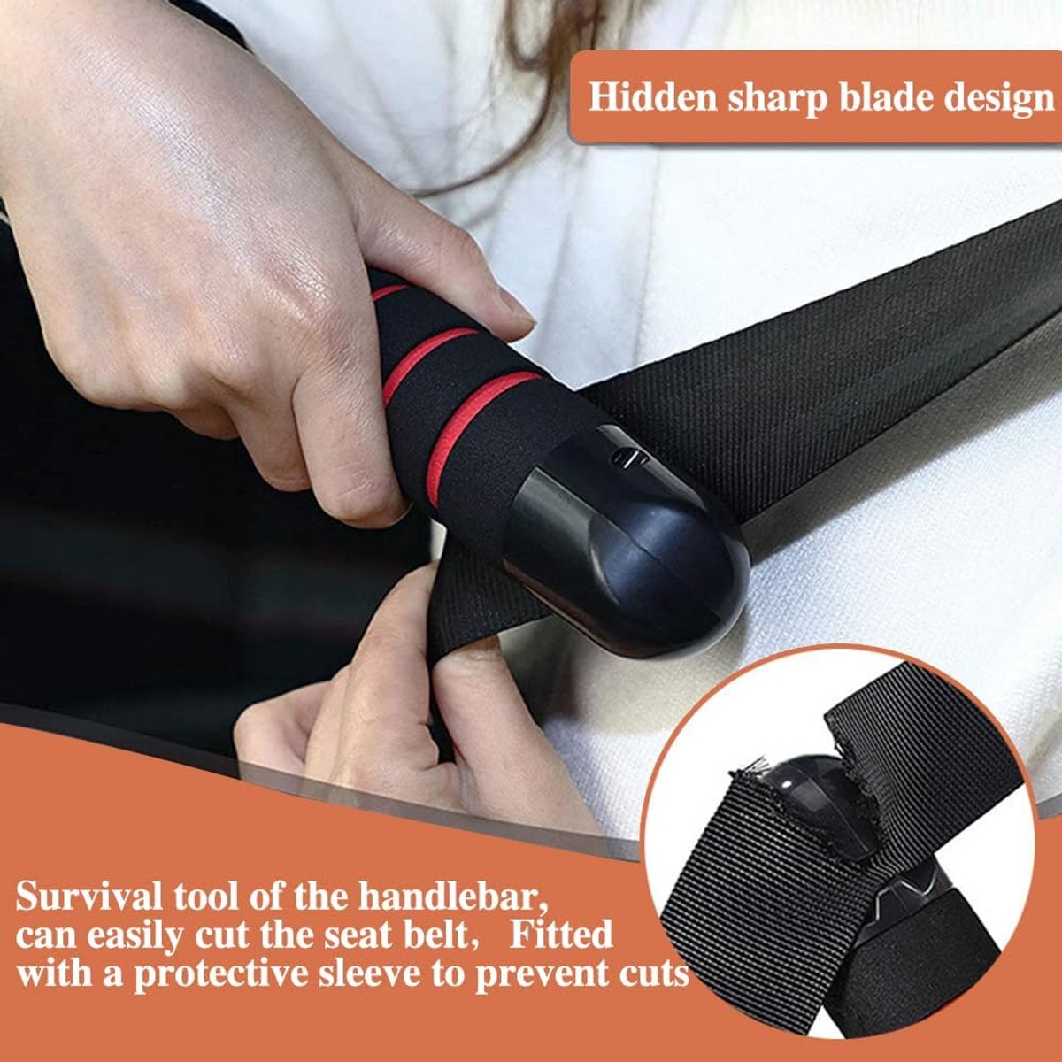 Set of 2 multifunctional car door handles, as an aid for getting in and out of cars, making it easier for disabled people / the elderly / small — image 5