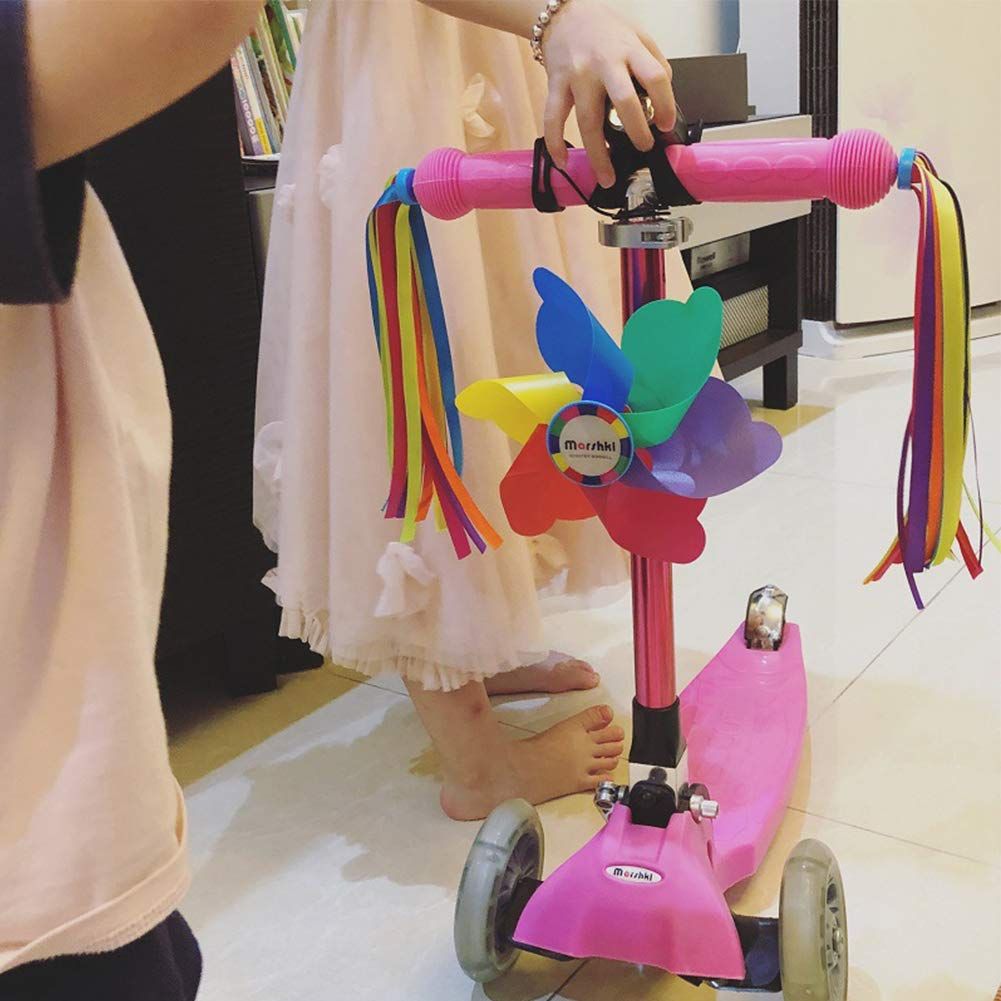 Bike Streamers Bicycle Handlebar Streamers Colorful Polyester Streamers Bike Grips Tassel Streamers Kids Bike Decorations — image 5