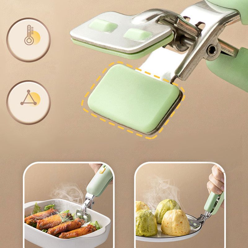 Multi-angle heat-resistant bowl tongs, stainless steel hanging storage heat-resistant bowl tongs, multifunctional kitchen plate tongs, kitchen tool for — image 2