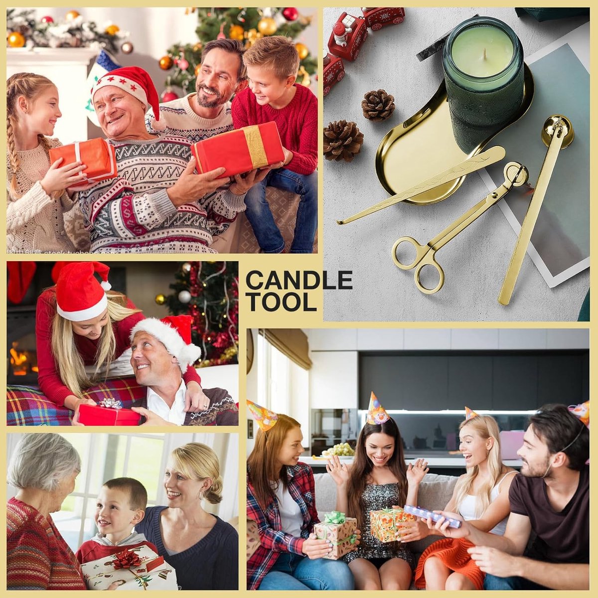 Candle Extinguisher - 3 in 1 Candle Accessory Set - Candle Key, Mini Candle Extinguisher, Candle Key - Perfect for Candle and Fragrance Lovers (3-Piece Set — image 3