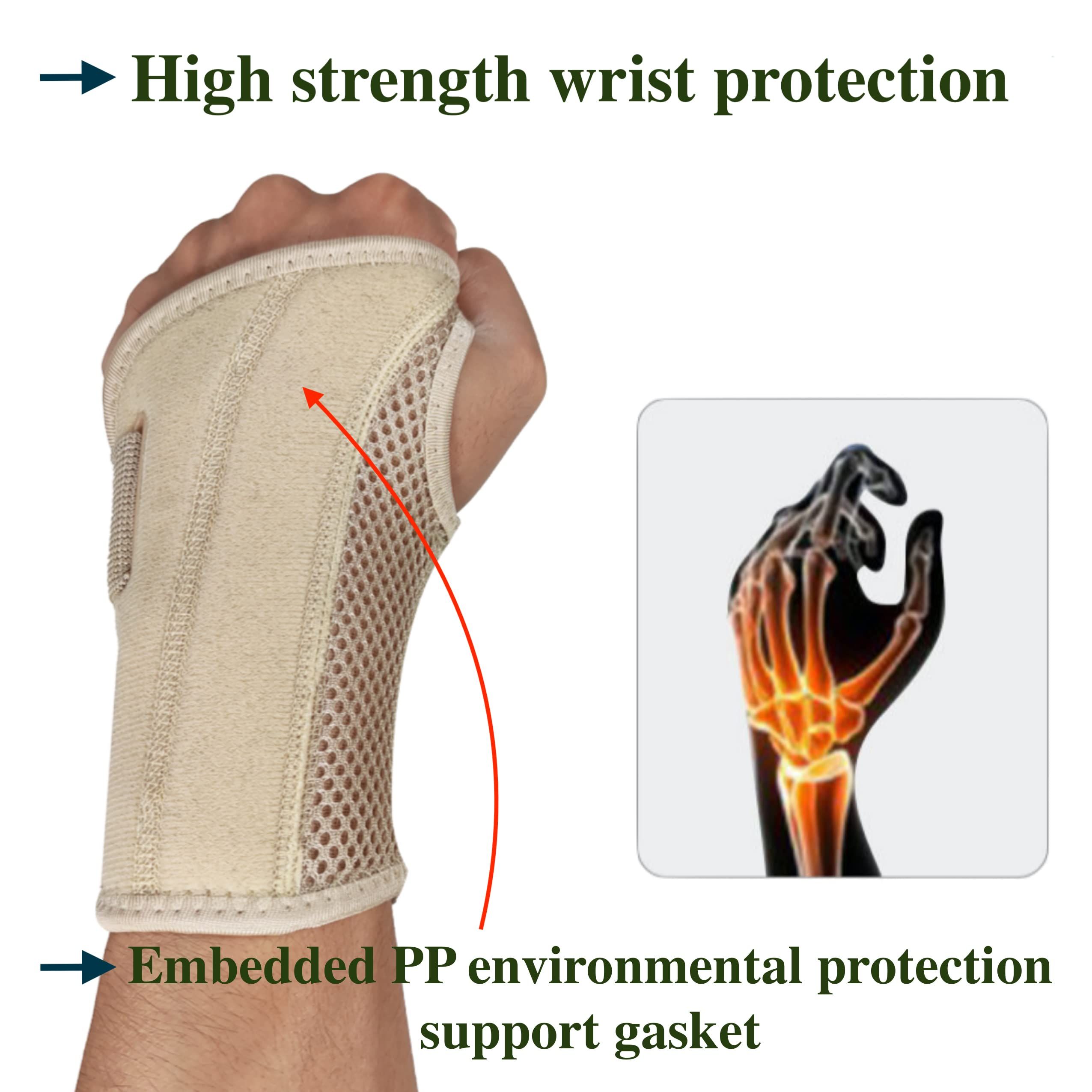 Wrist Brace for Carpal Tunnel Relief Night Support, Hand Brace with 2 Stays for Women Men, Adjustable Wrist Support Splint — image 5