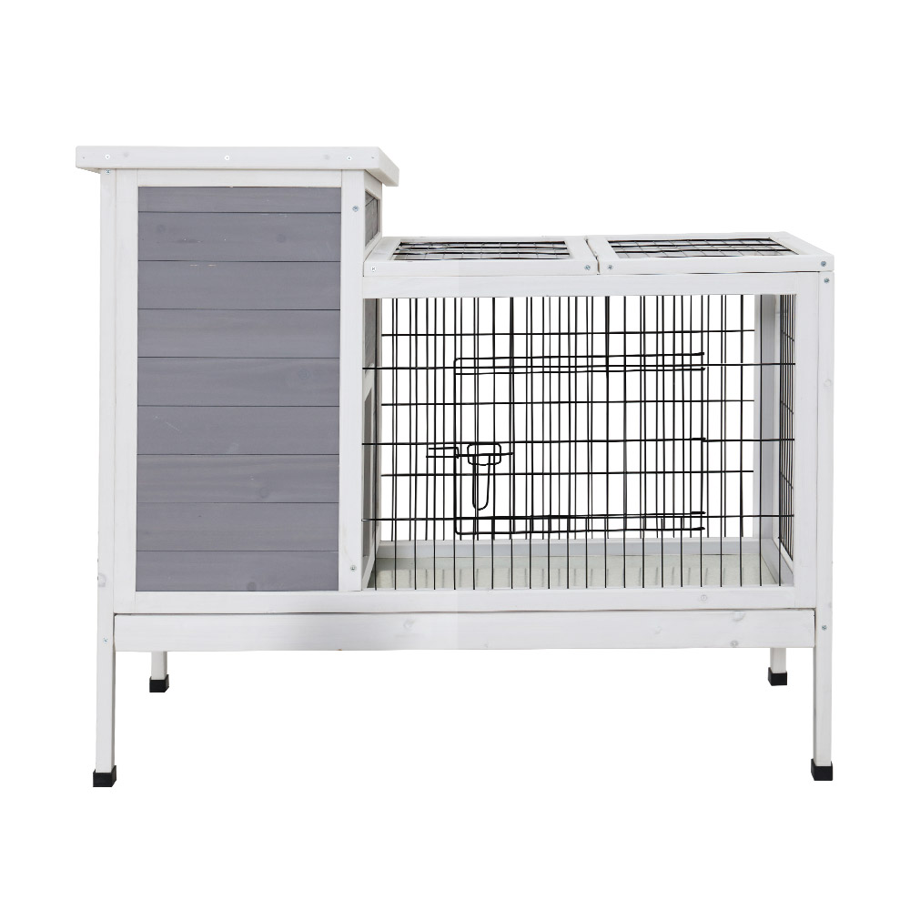 i.Pet Rabbit Hutch Chicken Coop 97cm x 49cm x 86cm Chicken Coop Large Run Wooden Outdoor Cage House — image 3