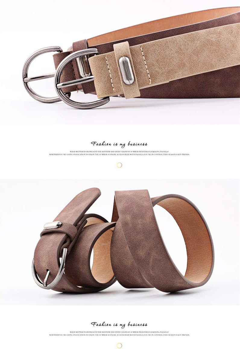 Women Fashion PU Leather Dress & Jeans Waist Belt for Girls and Ladies Classic Buckle โ image 3