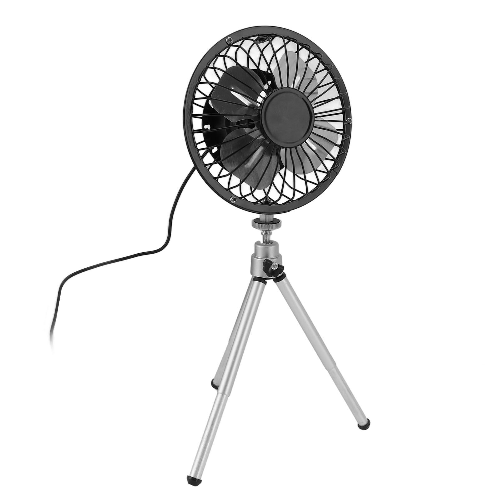 Portable Solar Fan 6W 6 Inches Solar USB Dual Powered Fan For Home Camping Outdoor Fishing With Stretchable Stand โ image 5