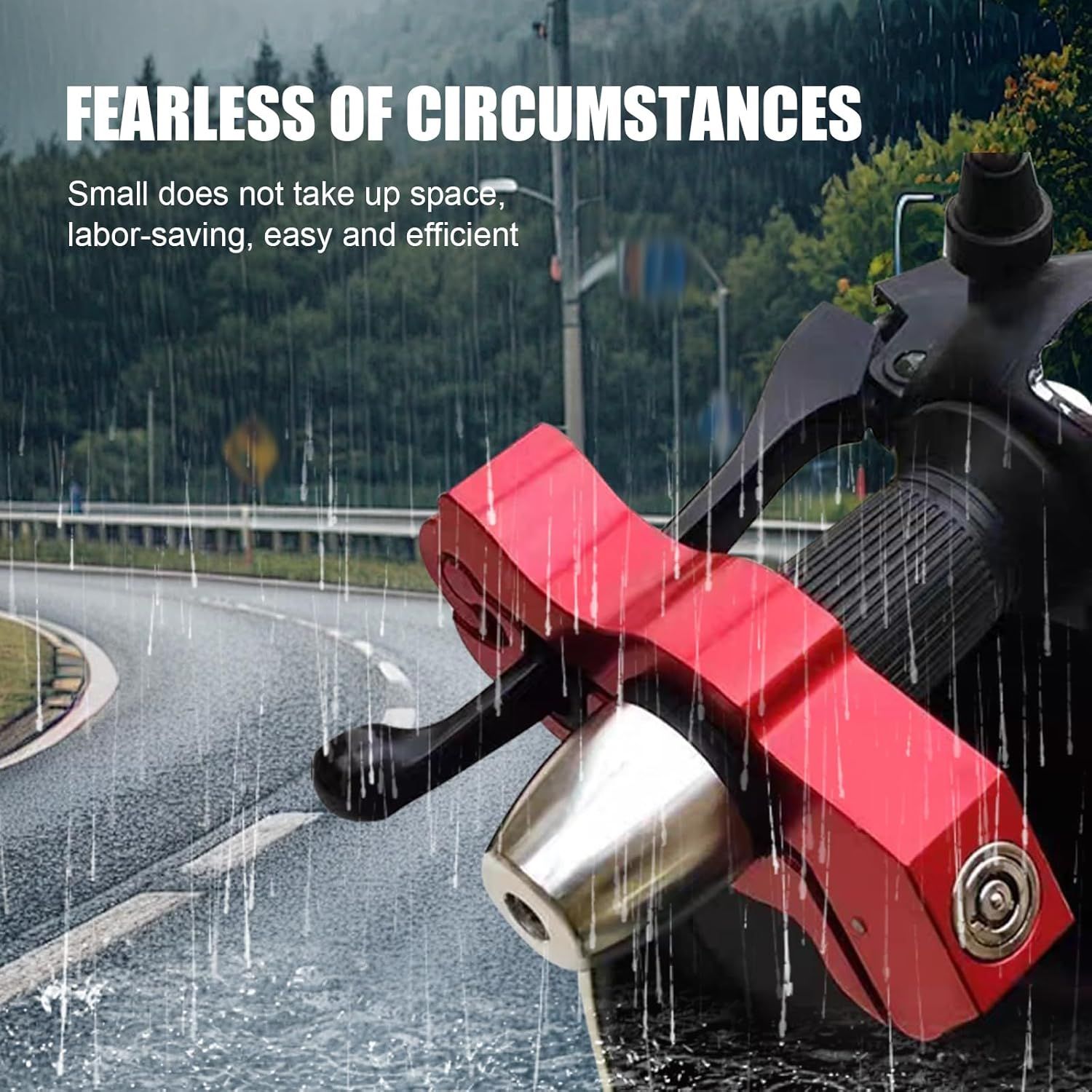 Motorcycle Handlebar Lock, Anti-Theft Anti-Picking Device for Brake Handlebar, Portable Adjustable Throttle Lock, Heavy Duty Anti-Rust Fixing — image 6