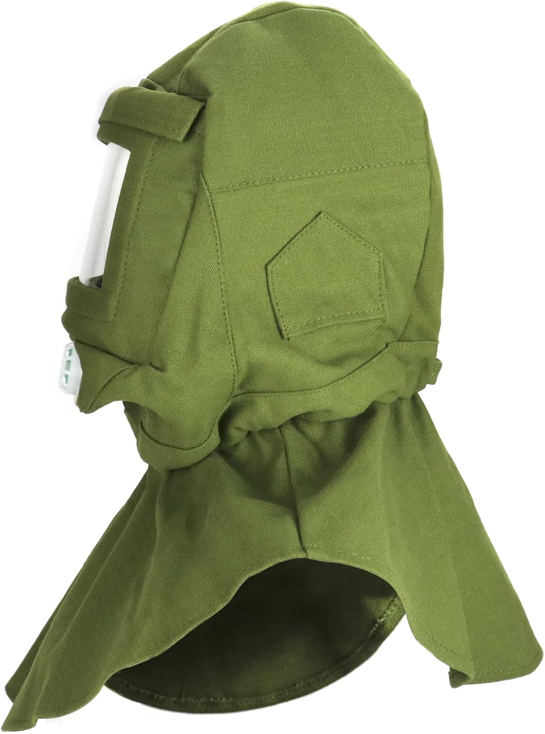 Sand Blasting Hood Cap, Shawl Cap Sandblasting Mask Anti Dust/Wind Sandblasting Tool Mask,Cut/Scratch/Heat Resistant Neck Protector, Green โ image 3