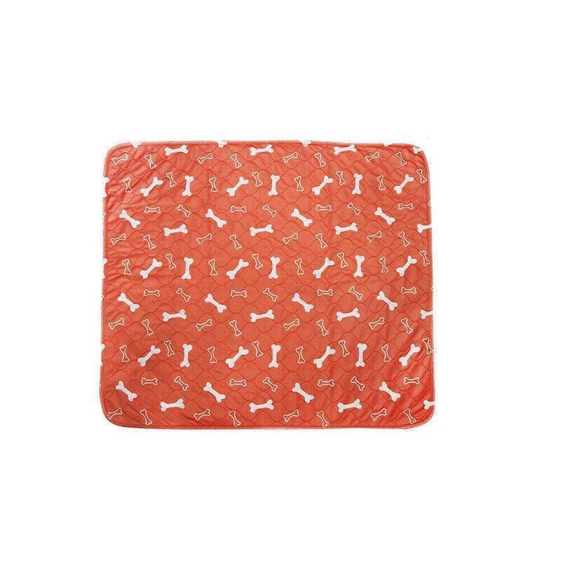 Orange Washable Pet Dog Cat Training Pee Pads Cushion Bed Absorbent Mat - 80X90cm β image 3