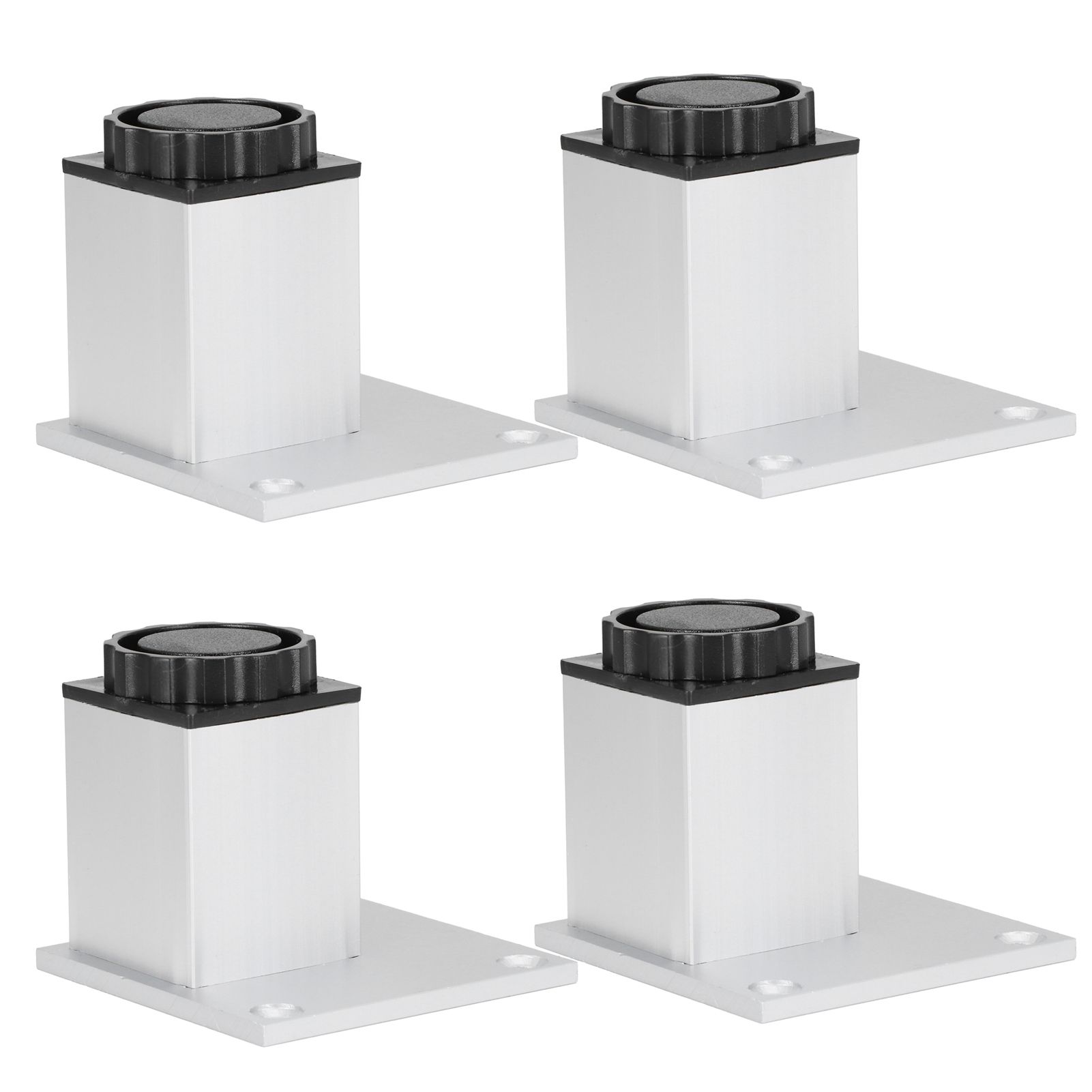 4Pcs Sofa Leg Aluminium Alloy Square Adjustable Cabinet Foot Furniture Hardware Fittings60mm — image 5