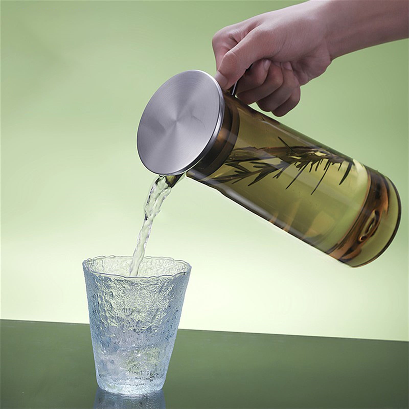 1 L Borosilicate Glass Pitcher with Lid, Heat Resistant Clear Jug for Hot and Cold Water, Milk, Iced Tea and Juice, 27 x 9 cm โ image 6