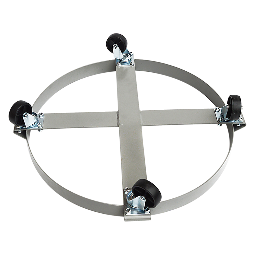 Drum Dolly 450kg 55 Gallon w Swivel Casters Heavy Duty Steel Frame Non Tipping — image 4