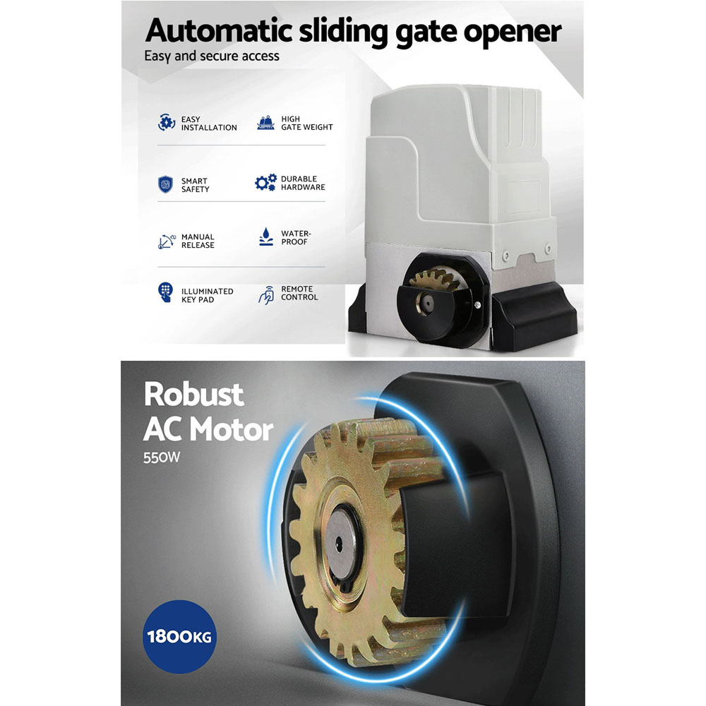 LockMaster Automatic Sliding Gate Opener Kit 6M 1800KG โ image 4