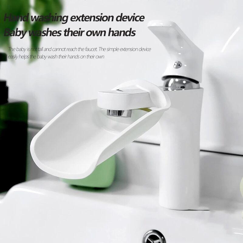 3 Pcs Rallonges of Faucet in Plastic for Enfants White, Rallonges of Faucet for the Lavage of Mains of Enfants and of Bebes — image 3