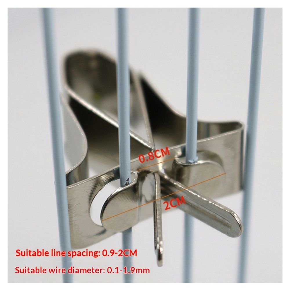 6 pcs Stainless Steel Clips Pet Feeder Bird Food Holder Parrot Cage Supplies Pet Supply Cuttlebone Clamp Clamps Birds Cage Food Clip Parrot Fixed Birdcage โ image 5