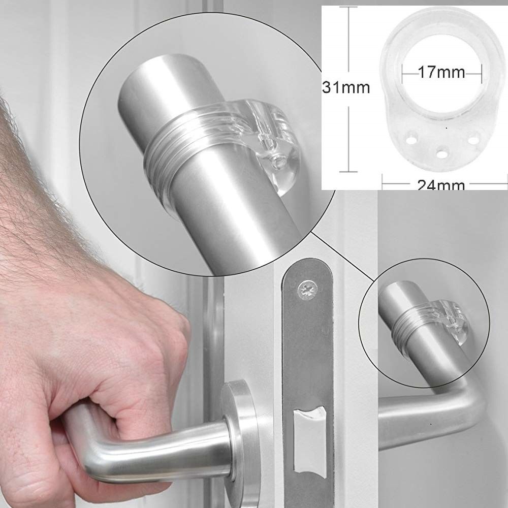 8pcs Door Stopper Transparent Silica Gel Door Handle Buffer Wall Protection Bumper Walls Furniture Protective โ image 4