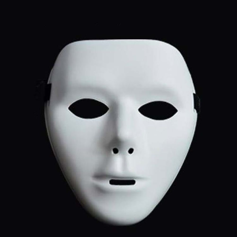 Horror Face Mask Anonymous Theater Mask Halloween Dance Performances Masquerade Props for Adults โ image 6