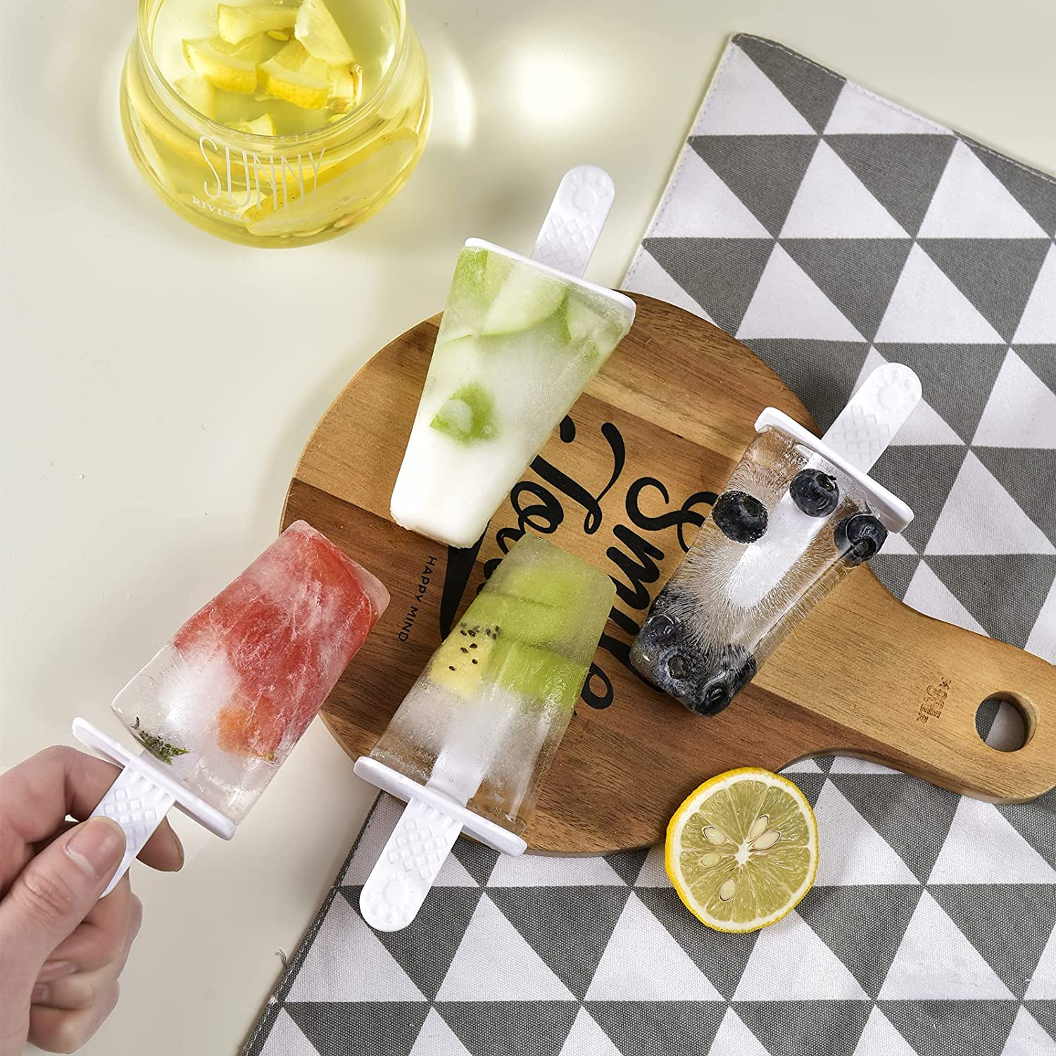 Silicone Ice Pop Molds 6-Well Easy Release, BPA Free Silicone Ice Cream Mold Green — image 3