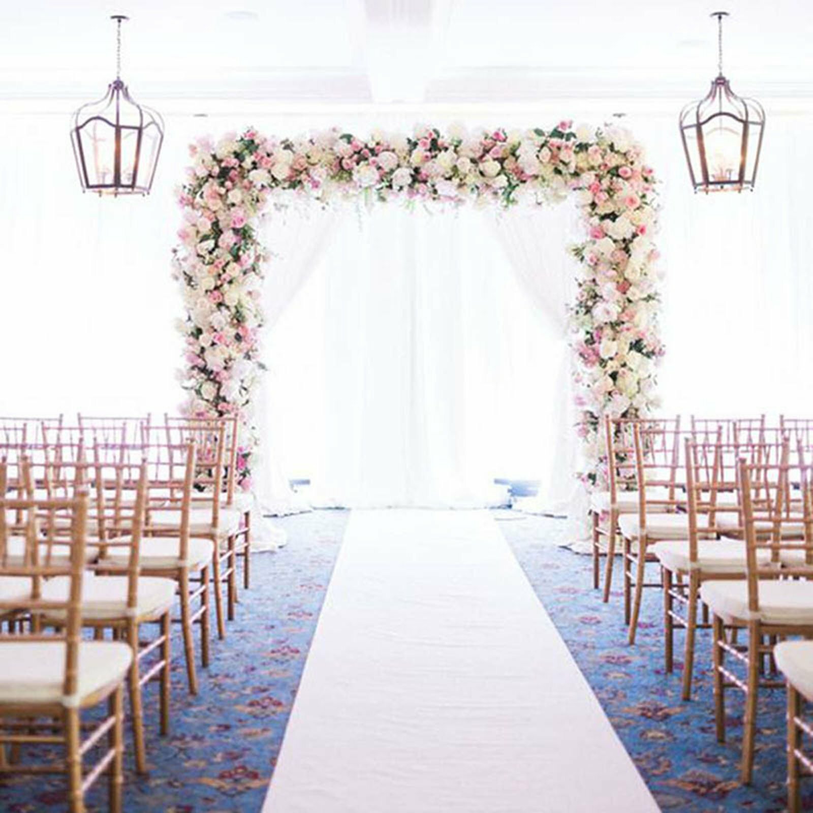 10 × 1.2M White Carpet Aisle Runner Wedding Party Event Decoration Mats Rugs — image 2