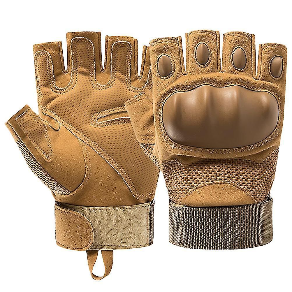 Motorcycle Gloves Fitness Gloves Half-finger Gloves Padded Gloves Gym Gloves - Black XL — image 2