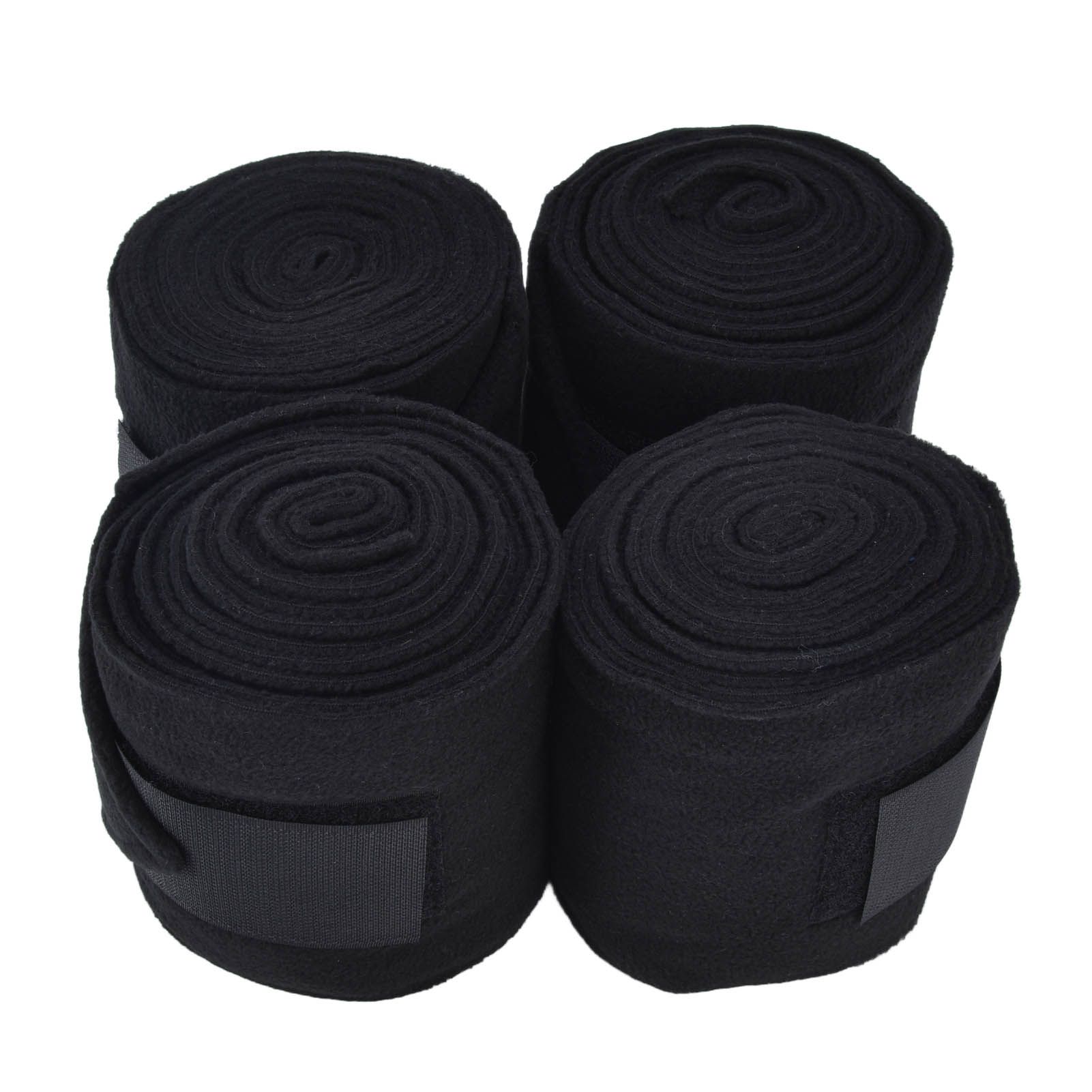 4Pcs Horse Leg Warp Self Adhesive Breathable Wear Resistant Animal Leg Bandage for Cows Horses Black — image 4