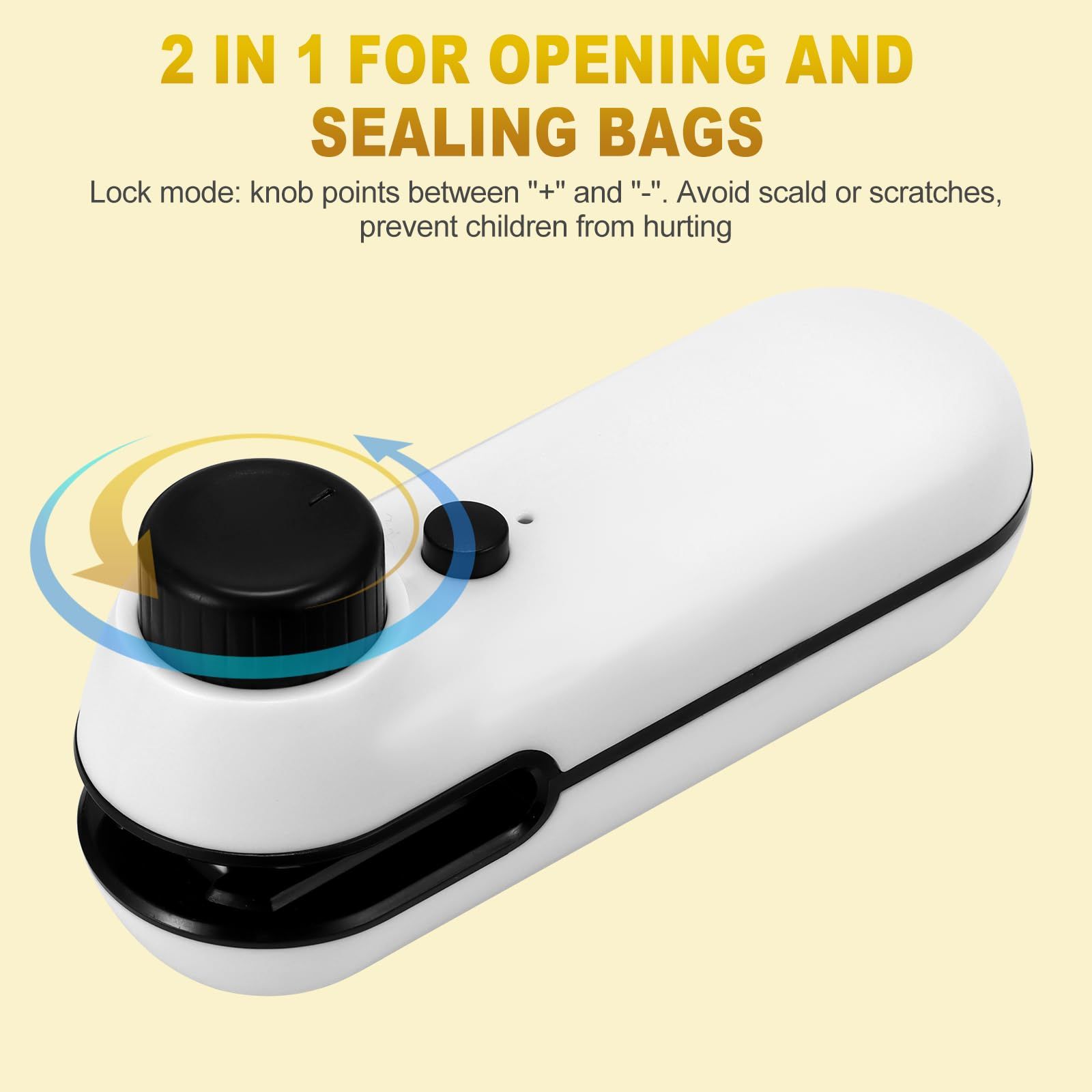 Knob charging sealing machine Mini sealing device Portable household sealing clip Snack moisture-proof — image 5
