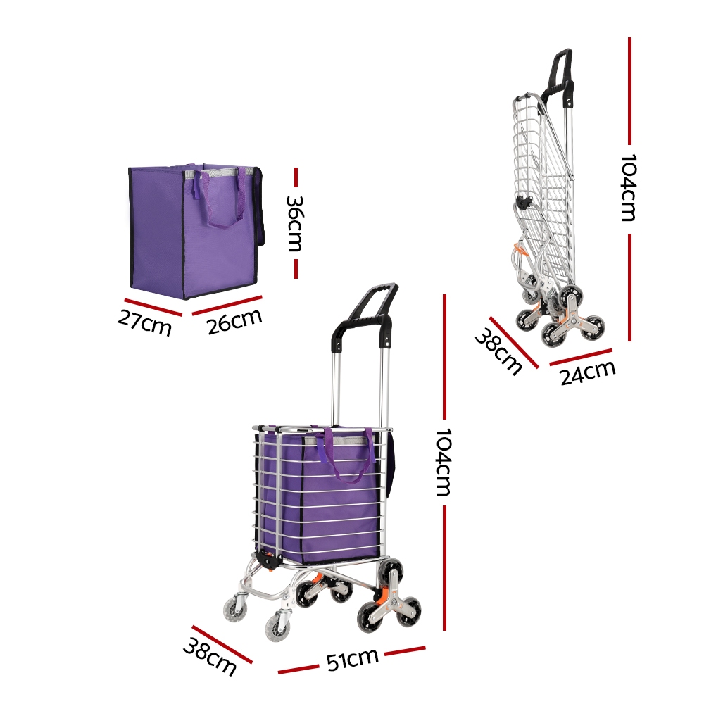Emajin Shopping Cart Trolley 35L Foldable Climbing Wheels โ image 2