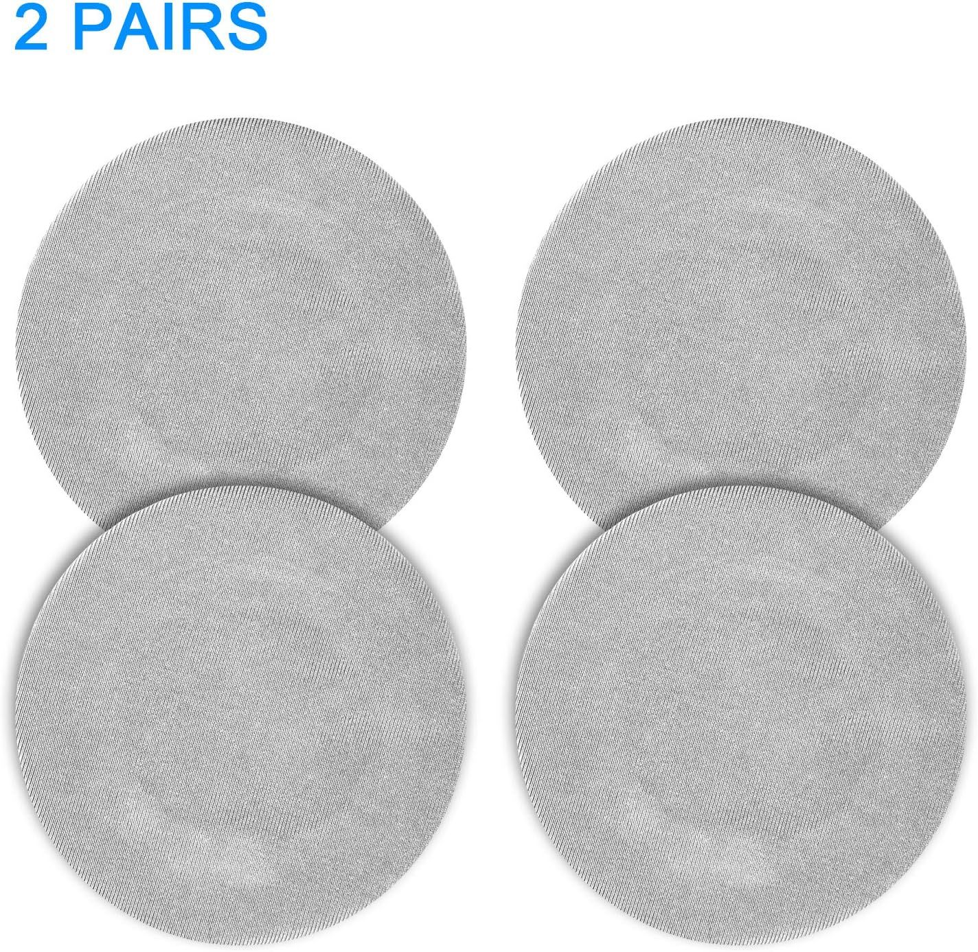 2 Pair Stretch Headphone Ear Cushion Covers Grey, 3 to 4 Inch — image 3