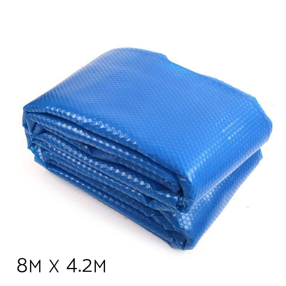 Aquabuddy Pool Cover 8x4.2m 400 Micron Swimming Pool Solar Blanket Blue Silver โ image 2